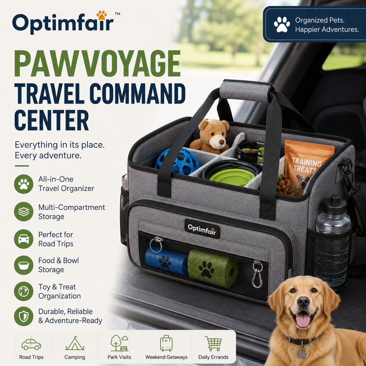 Optimfair™ PawVoyage Travel Command Center
