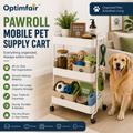 Optimfair™ PawRoll Mobile Pet Supply Cart